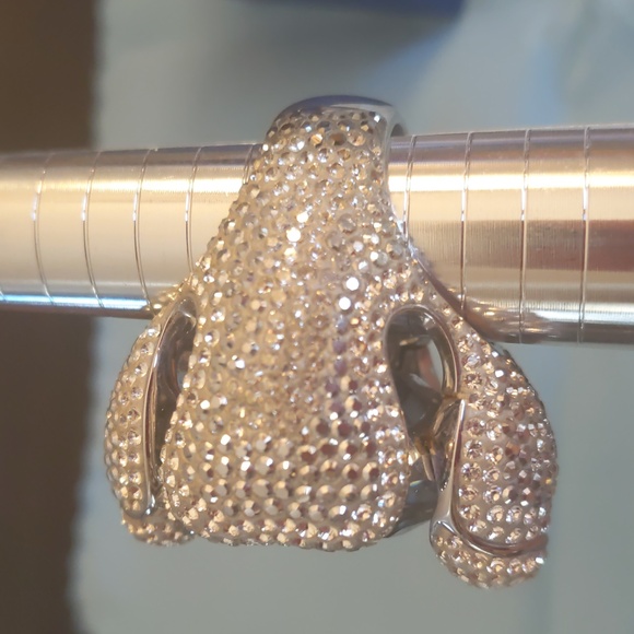 Swarovski Large Silver Flower Ring - Picture 4 of 15